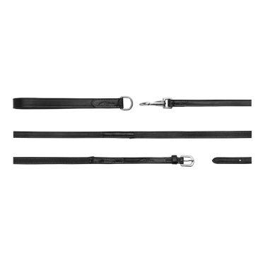 Rênes allemandes Hunter 1/2 Working By Dy'on Noir Rênes allemandes Hunter 1/2 Working By Dy'on Noir