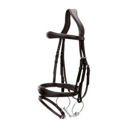 Bridon Muserolle Combinée Anatomique Dy'on New English Collection Noir