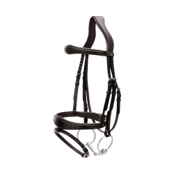 Bridon Muserolle Combinée Anatomique Dy'on New English Collection Noir