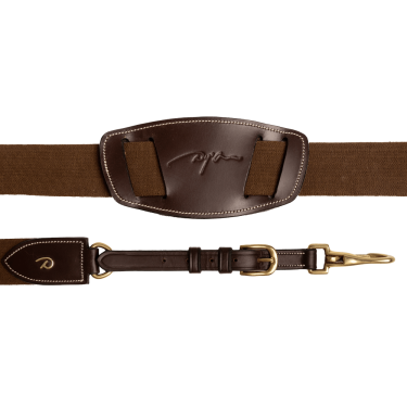 Collier de chasse élastique D Collection Dy'on Marron