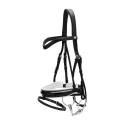 Bridon Working by Dy'on Combiné Neusriem Breed Vernis Witte Voering