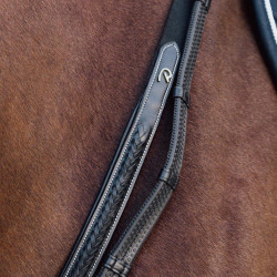 Collier de Chasse à Pont Tressé D Collection Dy'on Noir Collier de Chasse à Pont Tressé D Collection Dy'on Noir