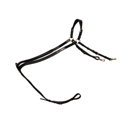 Collier de Chasse à Pont Tressé D Collection Dy'on Noir Collier de Chasse à Pont Tressé D Collection Dy'on Noir