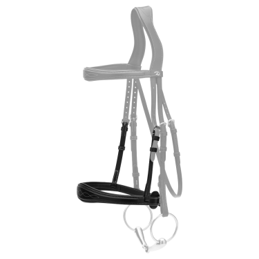 Muserolle Anatomique sans Sous Barbe Collection US Jumping Dy'on Noir