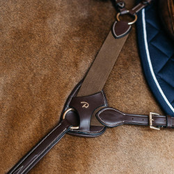 Protection collier de chasse 5 points elastique Dy'on Brun Marron Protection collier de chasse 5 points elastique Dy'on Brun Marron