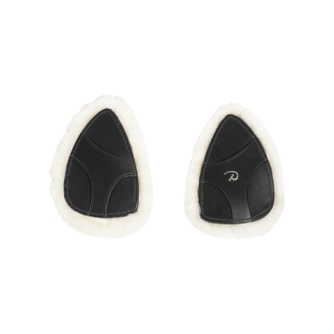 Beschermpad voor borsttuig in veganistisch schapenvacht Dy'on Zwart