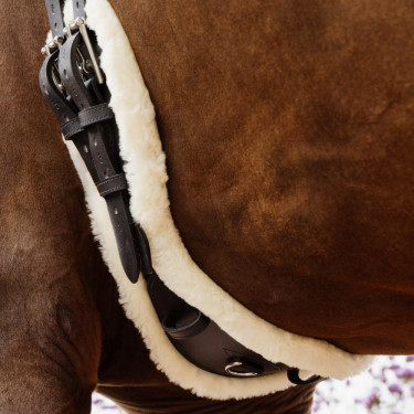 Sangle Courte Anatomique mouton Kentucky Noir