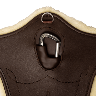 Anatomisch Kentucky singel met schapenvacht Bruin