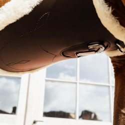 Sangle bavette Kentucky anatomique mouton Marron