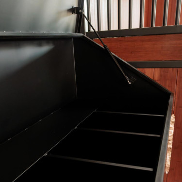 Aluminium voerbox Grooming Deluxe by Kentucky met wielen Zwart