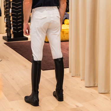 Pantalon d'équitation Kentucky Mexico grip genoux homme Blanc