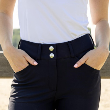 Pantalon d'équitation Kentucky Miami full grip femme Marine Bleu marine