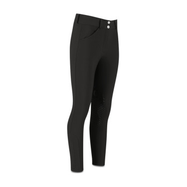 Pantalon d'équitation Kentucky Miami grip genoux femme Noir