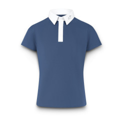 Kentucky Osaka wedstrijdpolo met korte mouwen voor jongens Marine Marineblauw