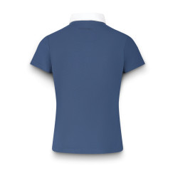 Kentucky Osaka wedstrijdpolo met korte mouwen voor jongens Marine Marineblauw