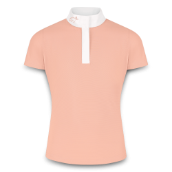 Polo de concours Kentucky Tokyo manches courtes fille Vieux rose
