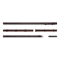 Rênes Hunter Grip Avec 7 Arretoirs 5/8 (Sans Stopper) Dy'on Brun Marron