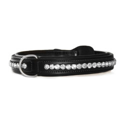 Hondenhalsband Equestrian Stockholm met strass Zwarte editie Hondenhalsband Equestrian Stockholm met strass Zwarte editie