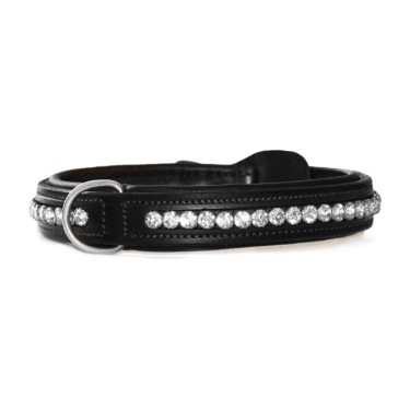 Hondenhalsband Equestrian Stockholm met strass Zwarte editie Hondenhalsband Equestrian Stockholm met strass Zwarte editie
