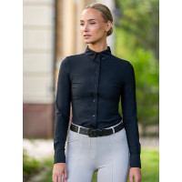 Chemise manches longues Equestrian Stockholm Performance femme Blanc