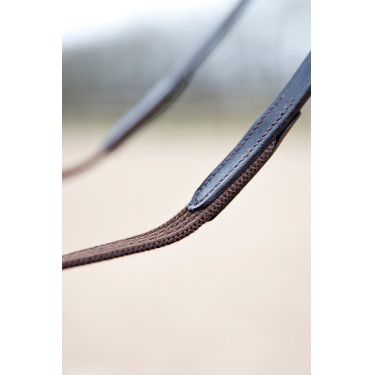 Rênes sangle Horze Slender Marron