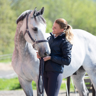 Damesjas Horze Supreme Alexa Marineblauw