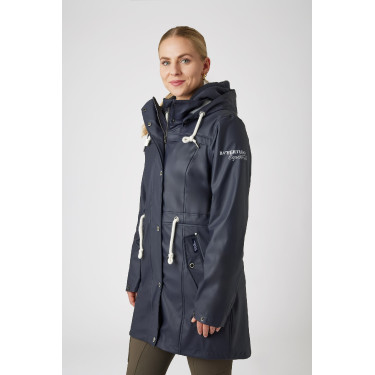 PU regenjas Emma dames B Vertigo Donker marineblauw