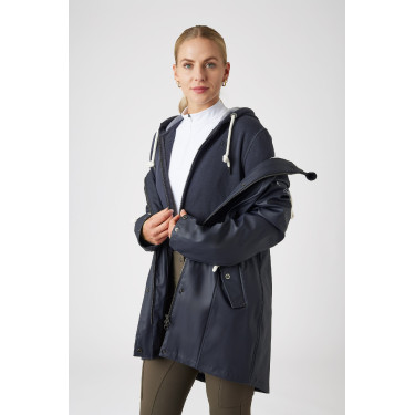 Imperméable en PU Emma femme B Vertigo Bleu marine foncé