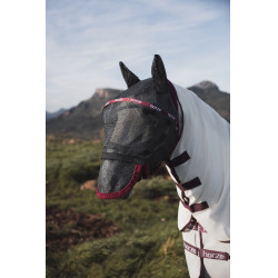 Vliegwerend masker Horze met bogen Windsor wijn Bordeaux Vliegwerend masker Horze met bogen Windsor wijn Bordeaux