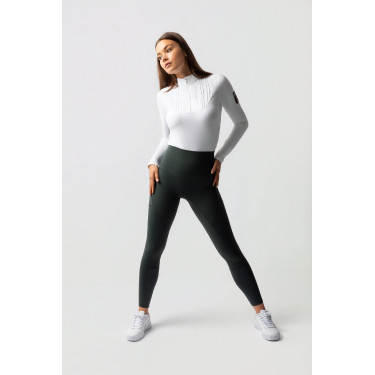 Thermische legging B Vertigo naadloos met volledige grip Leonora Groene scarabee