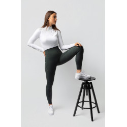 Thermische legging B Vertigo naadloos met volledige grip Leonora Groene scarabee