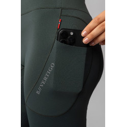 Thermische legging B Vertigo naadloos met volledige grip Leonora Groene scarabee