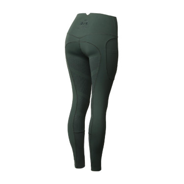 Thermische legging B Vertigo naadloos met volledige grip Leonora Groene scarabee
