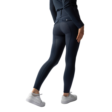 Legging thermique hybride Horze Anya full grip Blueberry Bleu
