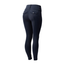 Legging thermique hybride Horze Anya full grip Blueberry Bleu