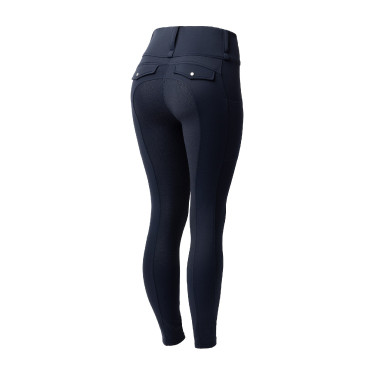 Legging thermique hybride Horze Anya full grip Blueberry Bleu