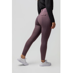 Legging thermique hybride Horze Anya full grip Violet silex Legging thermique hybride Horze Anya full grip Violet silex