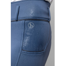 Pantalon d'équitation Corinne Thermo Horze full grip Indigo vintage Bleu marine