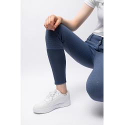 Pantalon d'équitation Corinne Thermo Horze full grip Indigo vintage Bleu marine