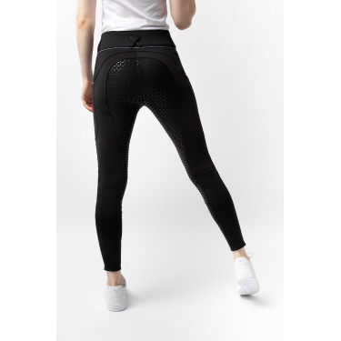 Pantalon d'équitation Corinne Thermo Horze full grip Noir