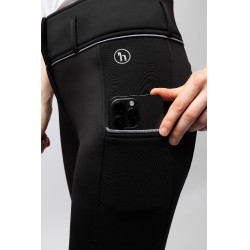 Pantalon d'équitation Corinne Thermo Horze full grip Noir