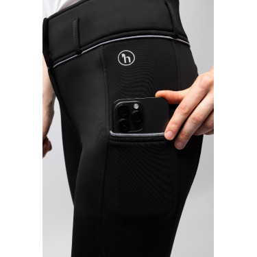 Pantalon d'équitation Corinne Thermo Horze full grip Noir