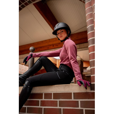 Rijbroek Corinne Thermo Horze full grip Zwart