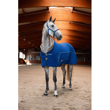 Droogdeken fleece Delémont Horze Arctisch blauw