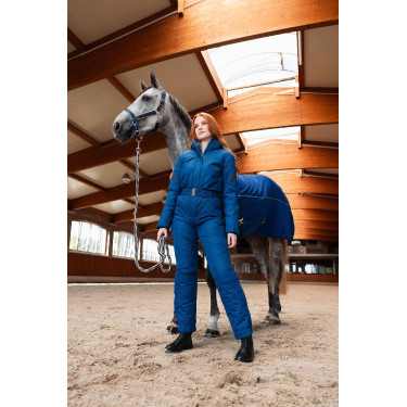 Droogdeken fleece Delémont Horze Arctisch blauw