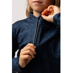 Trainings-T-shirt Pegasus kind Horze Blueberry Blauw Trainings-T-shirt Pegasus kind Horze Blueberry Blauw