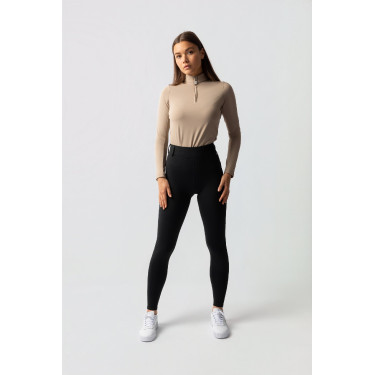 Legging d'hiver femme grip intégral Horze Dea Noir Legging d'hiver femme grip intégral Horze Dea Noir