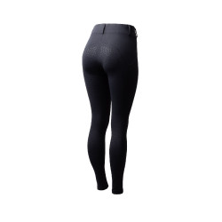 Winterlegging dames met volledige grip Horze Dea Donker marineblauw