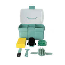 Boîte et brosses de pansage Horze enfant Wazabi
