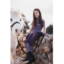 Paardrijlegging Horze Dea kind Zwart pruim Violet Paardrijlegging Horze Dea kind Zwart pruim Violet